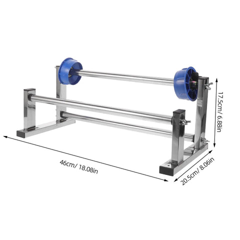 Manual Stretch Film Dispenser Wrapping Machine With Metal Plastic Frame Keepin It Simple Lightweight Hand Operated Unwinding Film Holder For Moving Relocation And Regular Wrapping Supplies, 46cm