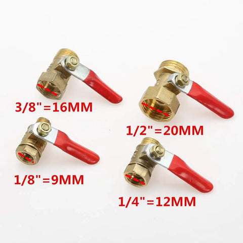 Brass Needle Valve Pneumatic Mini Ball Valve Female Male Thread For Smooth Airflow And Precise Pressure Control One Quarter Inch Bsp Copper Pipe Fitting Coupler Adapter Heavy Duty Compressor Line Connector No Fuss Hookup And Bulletproof Build