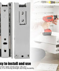 5 Inch Full Extension Drawer Slides 2 Pack Ball Bearing Soft Close Side Mount Steel Cabinet Drawer Slides with toolbox