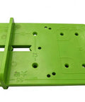 Green guide plate of 35mm Hinge Template Router Jig For Cabinets Drawers And Furniture Doors With Pro Grade Durable Aluminum Guide And Adjustable Stops Precision Concealed Hinge Boring Jig For Woodworking Installations