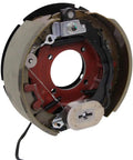 Heavy Duty Electric Trailer Brake Right Side 12 Inch By 3-3/8 Inch Drum Fits 8000 Lb Axle Dexter with brake components visible.
