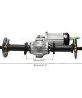 Pump Up Your Build With This Bad Boy Brushless Electric Motor 2500W 60V 5000RPM And 32 Inch Differential Rear Axle complete view with dimensions.