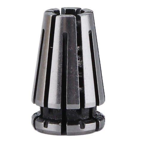Close-up of single ER8 spring collet from 9Pcs set for CNC milling and engraving machines, high precision machining.