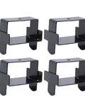 Heavy Duty 4-Pack Stainless Steel Leaf Spring Clamp Kit For Bend Repair Fix And Secure Truck Suspension Parts With Tough Corrosion Resistant Clips That Will Keep Your Ride Safe And Slammin Good. black stainless steel leaf spring clamps, 4-pack