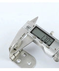 Rotating Concealed Hinge Door Fittings One Piece Stainless Steel Flap Hinge For Cabinets and Furniture measured at 17mm