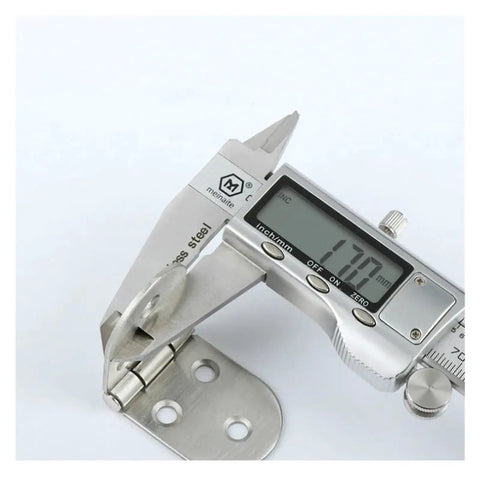Rotating Concealed Hinge Door Fittings One Piece Stainless Steel Flap Hinge For Cabinets and Furniture measured at 17mm