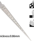 Stainless Steel Taper Gauge 1-15mm and 1/32-5/8 Inch Welding Gauge For Inch And Metric Feeler Gap Measurements 0.1mm Accuracy