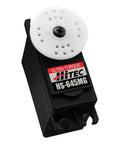 High Torque Metal Gear Servo with Dual Ball Bearings for RC Rigs, front view showing compact design and metal gear label