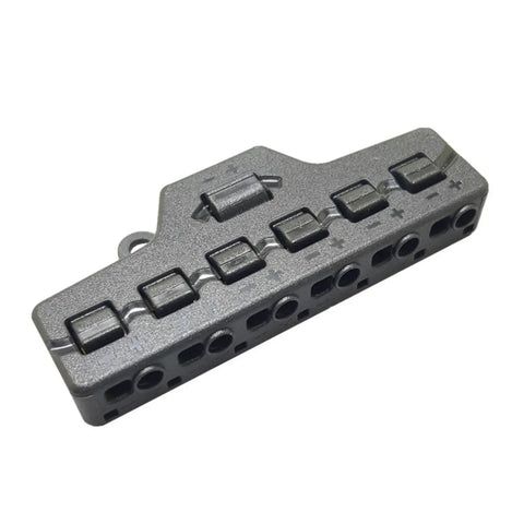 Solid Build And No Sweat Wiring 1 In 6 Out Led Strip Light Terminal Block Splitter showing push-in connectors, designed for 0 to 42V systems.