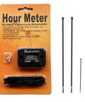 Inductive Hour Meter For Gas Engines And Generators, mowers, pressure washers, marine gear, ATVs with accessories displayed