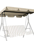 Waterproof Swing Canopy Cover For Outdoor Porch Swing Top Replacement, UV Resistant Canopy Only For Patio Garden, 56 By 47 By 6 Inches, Durable 600D Oxford Fabric Keeps Your Swing Shaded And Fresh
