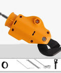 Heavy Duty Metal Shears Drill Attachment Cut Iron Aluminum Steel Copper S60 Tool With ABS Shield viewed from the side