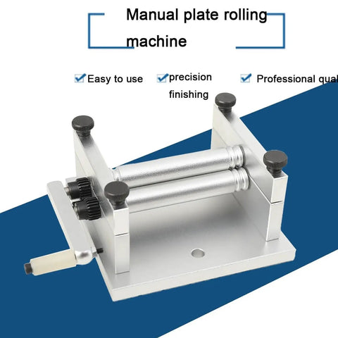 Badass Diy Manual Plate Rolling Machine For Smooth Metal Bending And Aluminum Sheet Curving Precision 60 Mm Hand Crank Roller Rig For Railroad Models And Solid Shop Projects