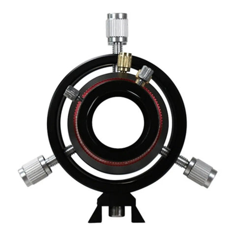 1.25 Inch Telescope Guide Mirror With Dual Speed Focusing, 50mm Aperture, 180mm Focal Length, front view close-up
