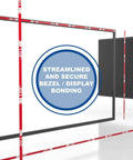 Single Roll 0.006 in Thick Black VHB Permanent Bonding Foam Tape for displays and signage, promotional image with bonding message