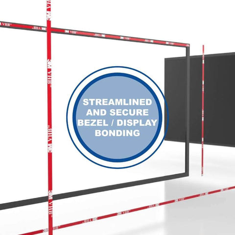 VHB 5906 Permanent Bonding Tape 0.006 in Thick Black Conformable Foam Double-Sided Mounting Tape Roll 1 in x 15 ft for display bonding