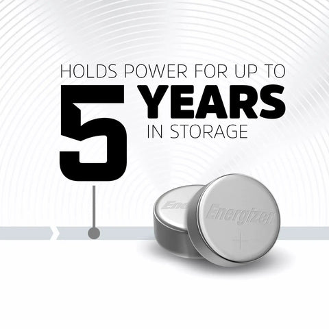 Heavy Duty Three Pack Of 1.5V Silver Oxide Button Batteries with long 5-year storage life for reliable use.