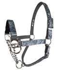 Nylon Overlay Cattle Restraint Halter With Padded Noseband For All-Day Comfort And Control, Paisley pattern, medium size