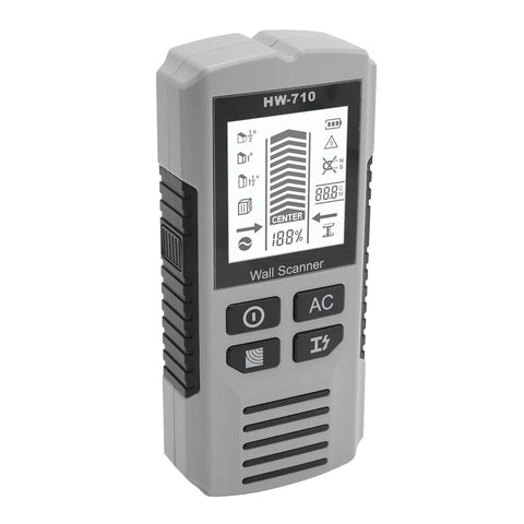 Jeffergarden Stud Finder Wall Scanner with LCD Display, 3 Scan Modes for handheld device showing screen with scanning depth and features.