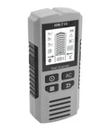 WALFRONT Wall Scanner Stud Finder with LCD Display, Detects Metal Wood, grey handheld device, LCD screen.