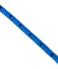 Amarine Made 3/16 Inch By 100 Ft Premium Braided Polypropylene Boat Anchor Rope, blue texture close-up, durable for saltwater use.