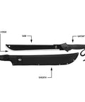 Gator Machete 25 Inch Two In One Machete With 18 Inch Plain Edge Blade And Reverse Saw Textured Gator Grip Handle Durable Stainless Steel Blade Includes Nylon Sheath For Camping Hunting Gardening And Bushcraft displayed with sheath