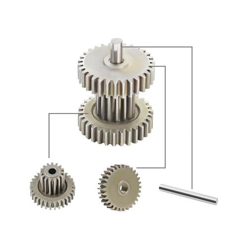 Beefed Up Hardened Steel RC Crawler Transmission Gear Set For 1 By 24 And 1 By 18 Scale Models Precision Machined Gearbox Upgrade