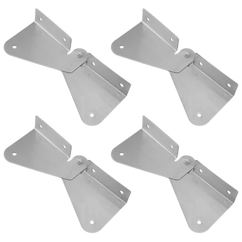 4 Pack Gutter Downspout Extension Hinge Flip Up Stainless Steel For Rectangle And Square Downspouts Heavy Duty Rain Gutter Hinge
