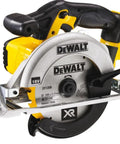 Heavy Duty 18V Brushless Cordless Drill And Impact Driver Combo Kit Featuring Three Speed All Metal Transmission Electronic Clutch Eleven Position Torque Control And Fast Bit Changes For Kickass Build Quality On Crushing Any Weekend Warrior Project 18V circular saw with metal body and ergonomic handle.