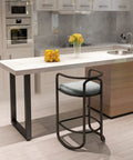 Dead Nuts Secure Adjustable Metal Table Legs For Coffee Dining Or Computer Desks Industrial Furniture Bases with modern kitchen setting.