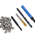 Complete Pro Grade M8 Thread Repair Insert Kit With 34 Pieces In 304 Stainless Steel For Metric Threads M8 X 1.25 2D Inserts