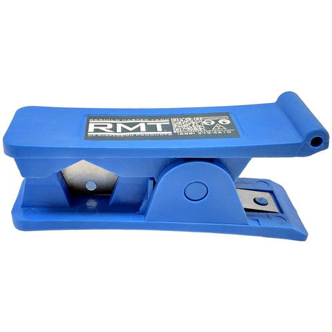 Air Suspension Line Hose Cutter Tool Pro Grade With Safe Blade Design shown in blue with stable handle and precise slot.