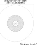 Top view of Lazy Susan Rotating Glass Turntable For Dining Table 70-120cm Large Explosion Proof 10mm Tempered Glass Serving Tray