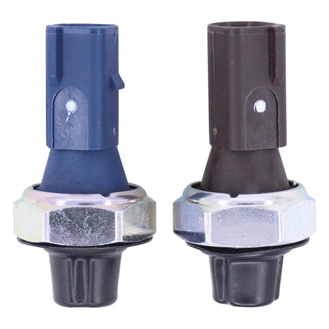 Two Pack Engine Oil Pressure Sensor Sender For Audi A4 A5 A6 Q5 TT And VW Jetta EOS Golf GTI Passat Brown And Blue Connectors 2009-2015