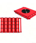 Heavy Duty Machine Skate Dolly Set For Effortless Equipment Transport, 30 Ton Capacity, 4 Pack, steel frame, PU-coated wheels