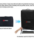 Collapsible Printer Enclosure For Bambu Lab X1 Series And Similar Sized FDM And Resin 3D Printers, Easy Fold and Install
