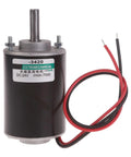 Industrial Grade 30W High Speed Permanent Magnet Motor With Reversible CWCCW Gear For Diy Candy Floss Machines And Small Cutting Tables, 24V DC motor with red and black wires.
