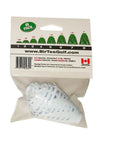 Pro Speed Indoor Golf Tees Eight Pack with Enhanced Durability in plastic bag, showing varied heights and Canadian flag