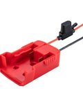 2 Pack Power Wheels Adapter For M18 18V Battery Dock With 12 Gauge Wiring, beefy heavy duty robotics connector, easy install