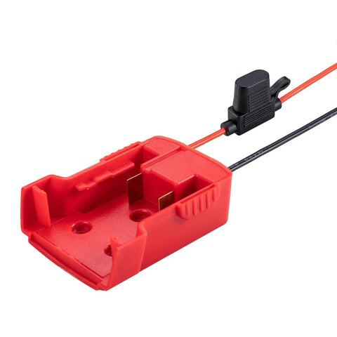 2 Pack Power Wheels Adapter For M18 18V Battery Dock With 12 Gauge Wiring, beefy heavy duty robotics connector, easy install