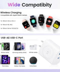 All In One Charging Station For Apple Watch IPhone And AirPods With Built In Wireless Charger And Magnetic Alignment 20W USB C Port And 18W USB A Port Compatibility Display