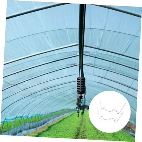 Greenhouse Glass Repair Kit With Stainless Steel Clamps And Wire, 100 Pieces, Easy To Use For Replacing Glass, Quick Fixes, Durable Clips For A Secure, Weatherproof Seal And Ongoing Greenhouse Maintenance