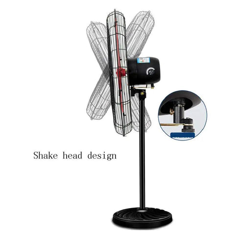 75cm Electric Floor Fan With Slick 3 Speed Settings And Smooth Tilt Adjustment Delivers Badass Airflow with shake head design.