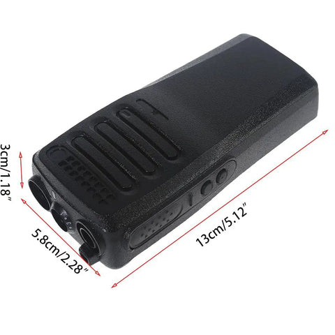 Repair Housing Cover Kit For DEP-450 DP1400 Two Way Radio Walkie Talkie, black plastic, 13x5.8x3 cm view