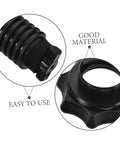 Spare Tire Hold Down Bolt For Easy Vehicle Securement And Quick Install, black durable plastic hardware close-up view
