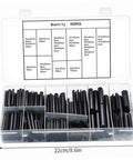 Assorted Roll Pins Kit Slotted Spring Dowel Pins 450 Piece Set In Plastic Storage Case For Cogs Wheels And Mechanical Projects