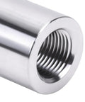 Close-up of One Half Inch Tri Clamp Adapter To Three Eighths Inch FNPT Thread Ferrule Sanitary Pipe Fitting In Stainless Steel 304