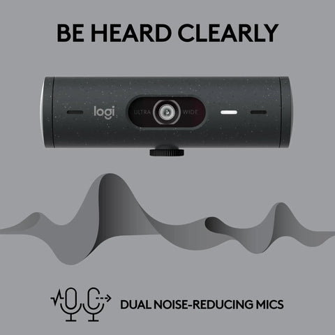 Legit Full HD 1080p Business Webcam With Auto Light Correction Smooth Remote Setup Certified For Virtual Meets top view showcasing dual noise-reducing mics.