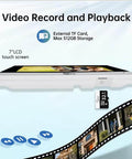 Side view of 7-inch LCD Two Wire Video Intercom System With Indoor Monitor And Wifi Doorbell Camera, shows TF card slot.