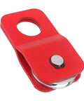 Beefy Winch Snatch Block 8000 Lbs Heavy Duty Recovery Pulley For ATV UTV Off Road Use Fits One Quarter To Five Sixteenths Inch Winch Cable Load Doubling And Direction Change Red, red steel pulley
